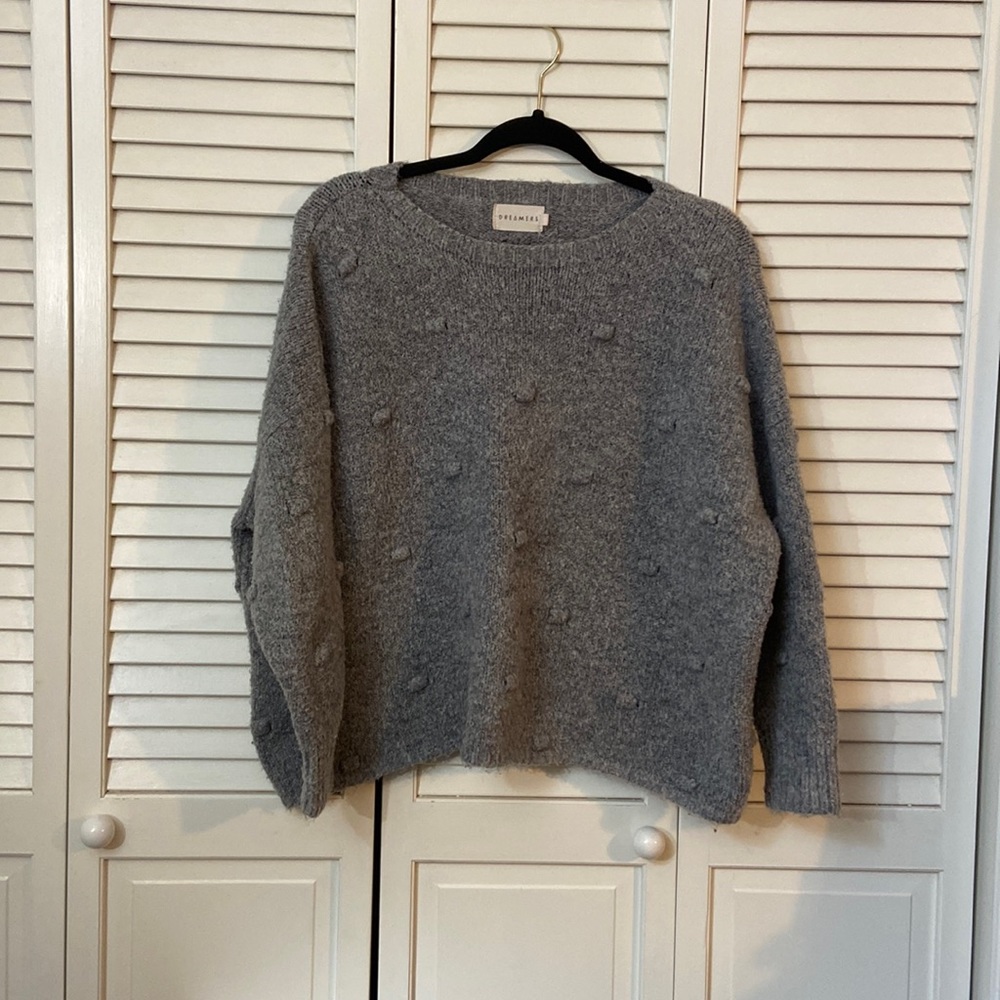 Gray dotted sweater